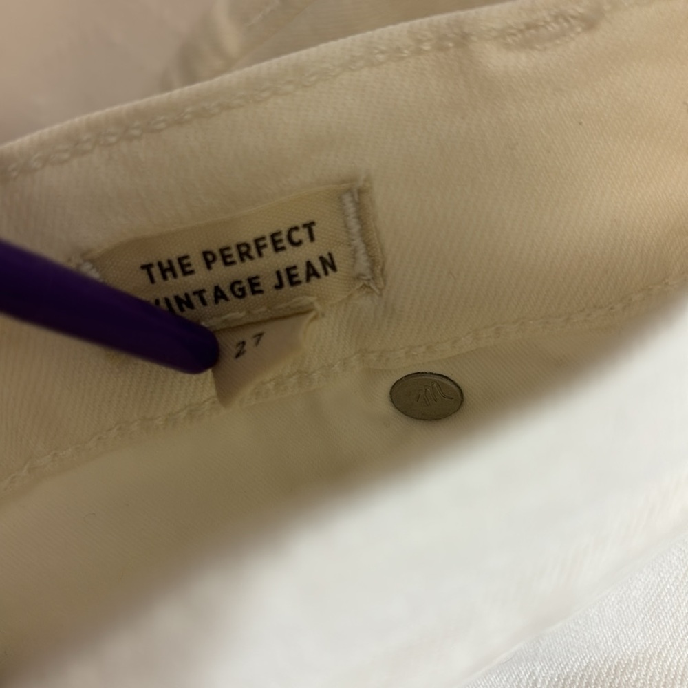 Madewell Perfect Vintage Jean in Tile White - Picture 10 of 12